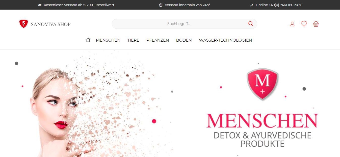 Internet-Shop für SanoVita-Produkte geht online!