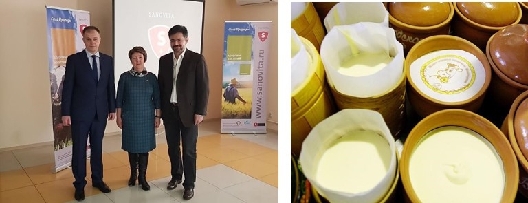 Especialistas y propietarios de empresas agricolas lideres de la region de Vologda de Rusia aprendan sobre el enfoque de SanoVita